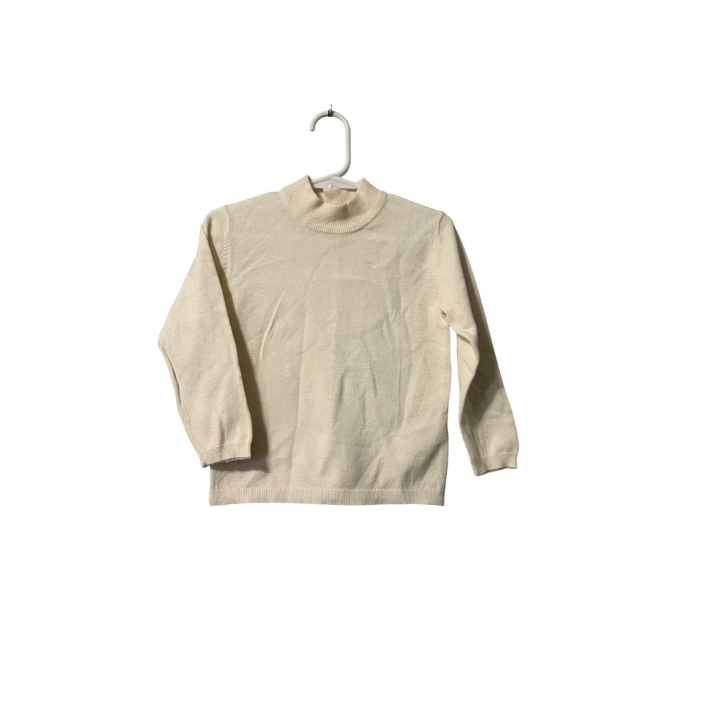 ZARA‎ Kids Cream Mock Neck Long Sleeve Sweater Size 2-3 Years